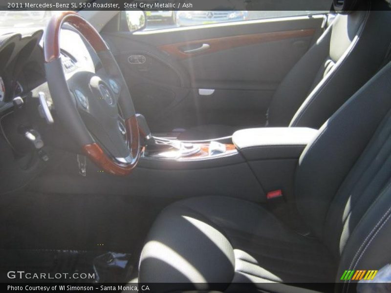Steel Grey Metallic / Ash 2011 Mercedes-Benz SL 550 Roadster