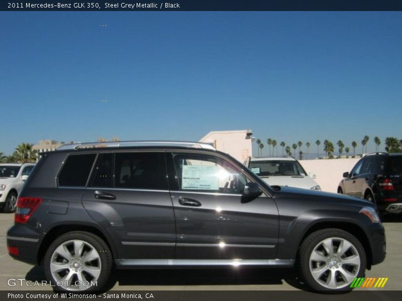 Steel Grey Metallic / Black 2011 Mercedes-Benz GLK 350