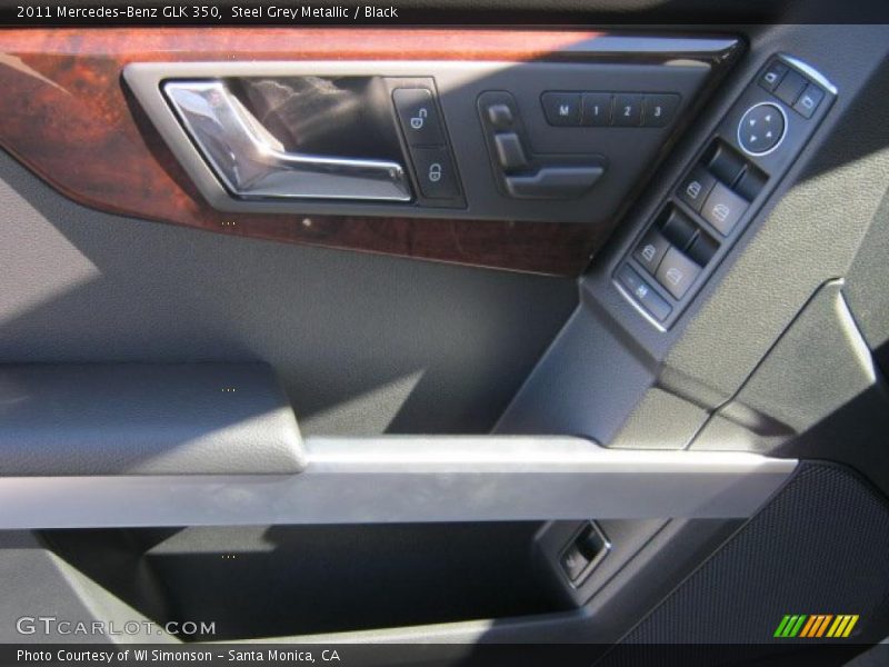 Steel Grey Metallic / Black 2011 Mercedes-Benz GLK 350