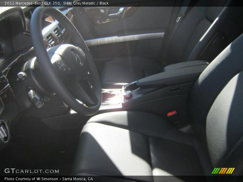 Steel Grey Metallic / Black 2011 Mercedes-Benz GLK 350