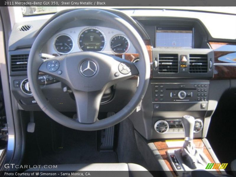 Steel Grey Metallic / Black 2011 Mercedes-Benz GLK 350