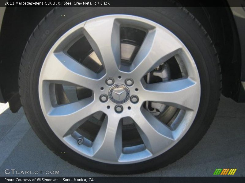 Steel Grey Metallic / Black 2011 Mercedes-Benz GLK 350