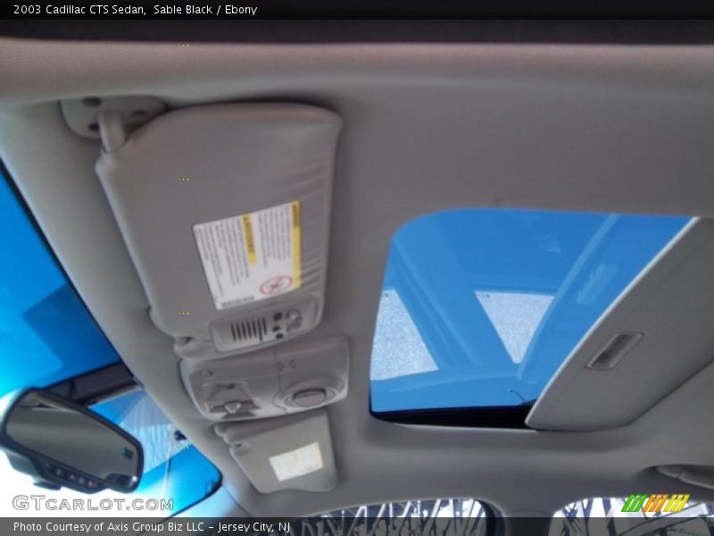 Sable Black / Ebony 2003 Cadillac CTS Sedan