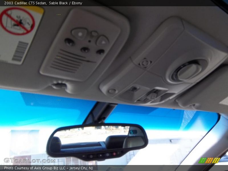 Sable Black / Ebony 2003 Cadillac CTS Sedan
