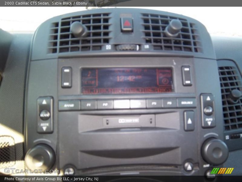 Sable Black / Ebony 2003 Cadillac CTS Sedan