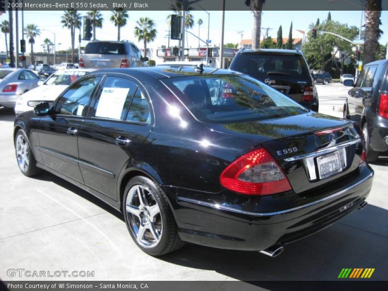 Black / Black 2008 Mercedes-Benz E 550 Sedan