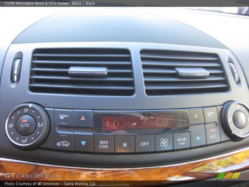 Controls of 2008 E 550 Sedan