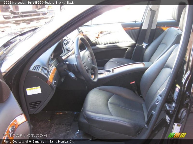  2008 E 550 Sedan Black Interior