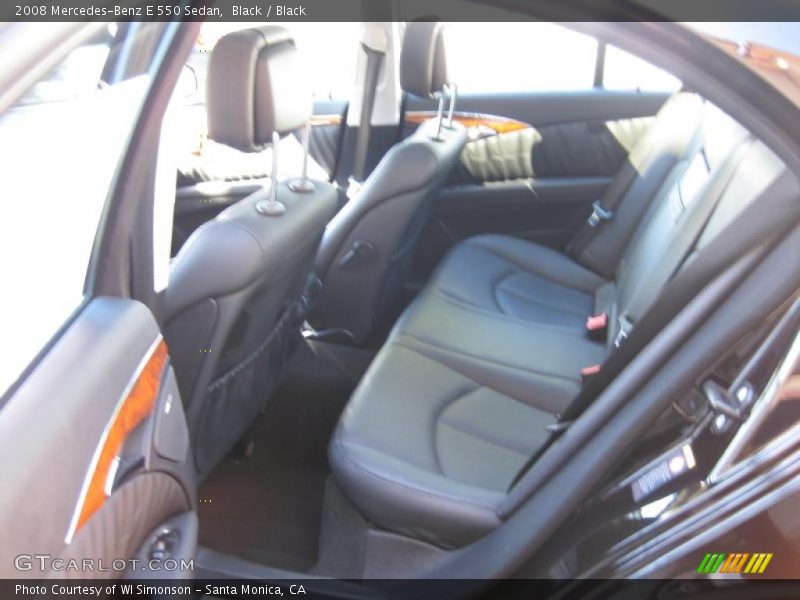  2008 E 550 Sedan Black Interior