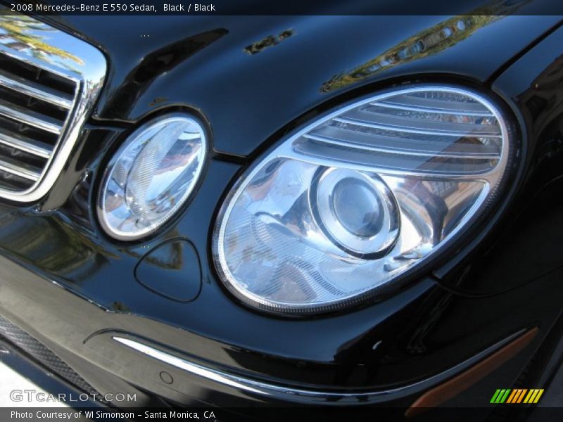 Black / Black 2008 Mercedes-Benz E 550 Sedan