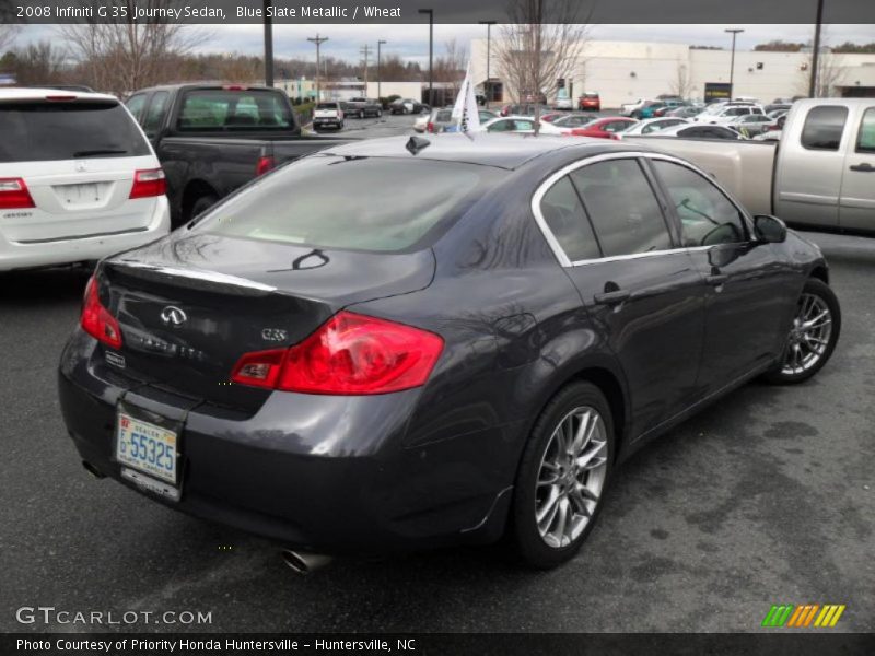 Blue Slate Metallic / Wheat 2008 Infiniti G 35 Journey Sedan
