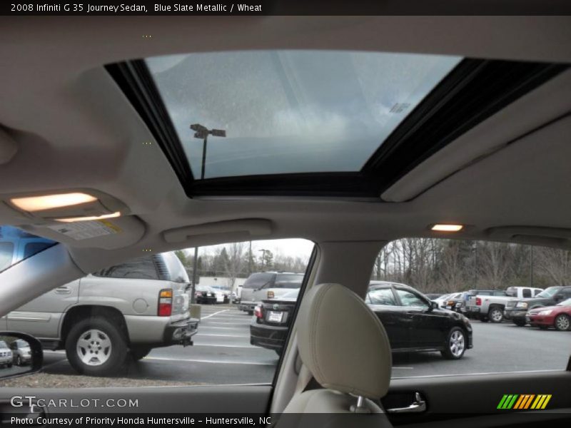Blue Slate Metallic / Wheat 2008 Infiniti G 35 Journey Sedan