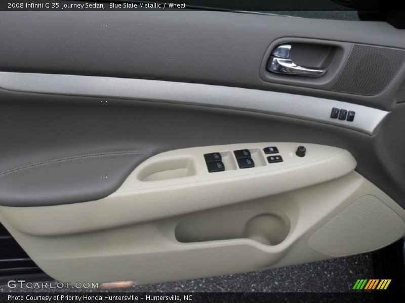 Blue Slate Metallic / Wheat 2008 Infiniti G 35 Journey Sedan
