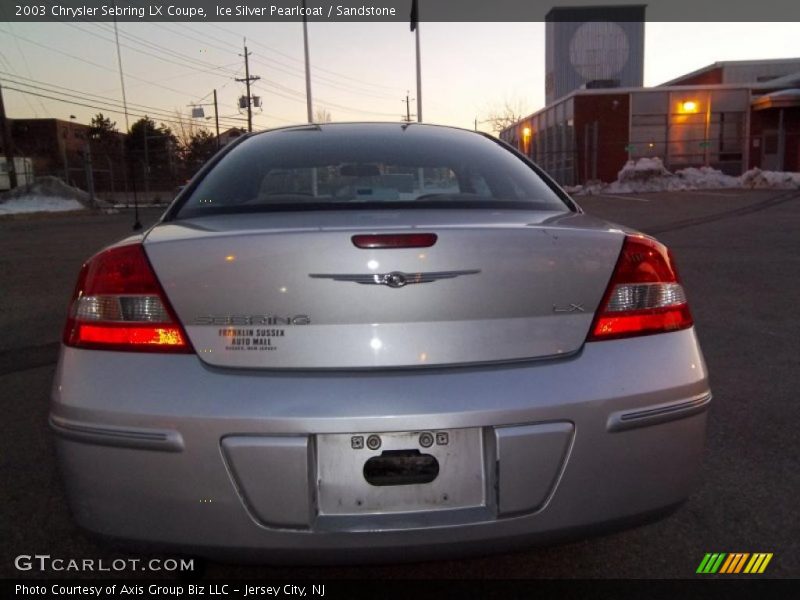 Ice Silver Pearlcoat / Sandstone 2003 Chrysler Sebring LX Coupe