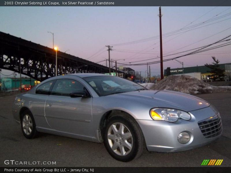Ice Silver Pearlcoat / Sandstone 2003 Chrysler Sebring LX Coupe