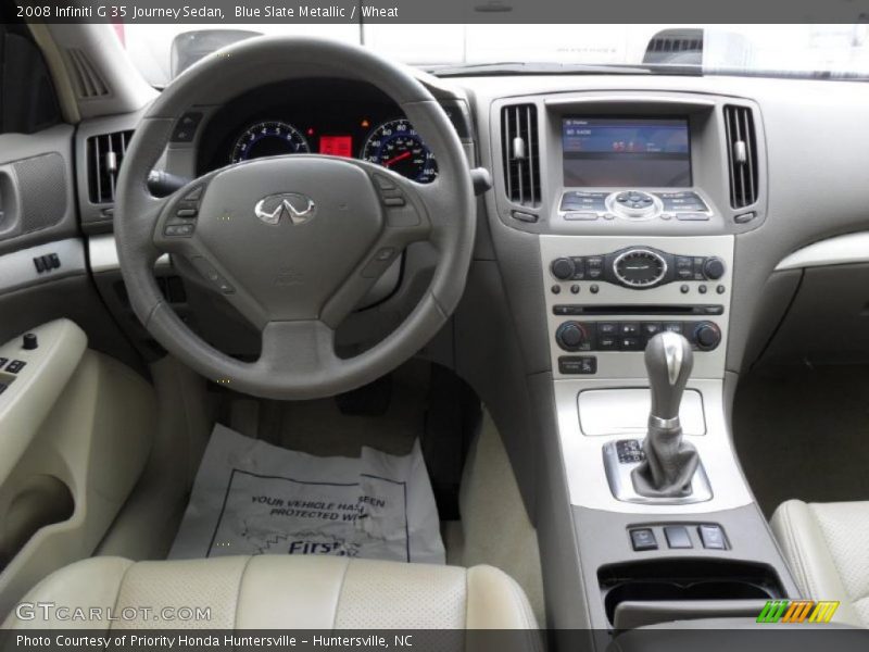 Blue Slate Metallic / Wheat 2008 Infiniti G 35 Journey Sedan