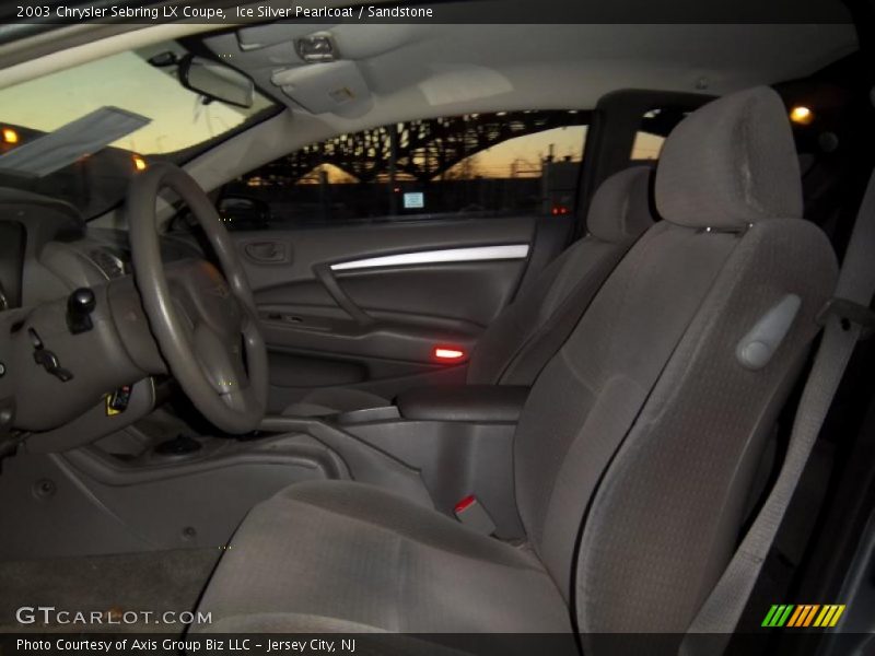 Ice Silver Pearlcoat / Sandstone 2003 Chrysler Sebring LX Coupe