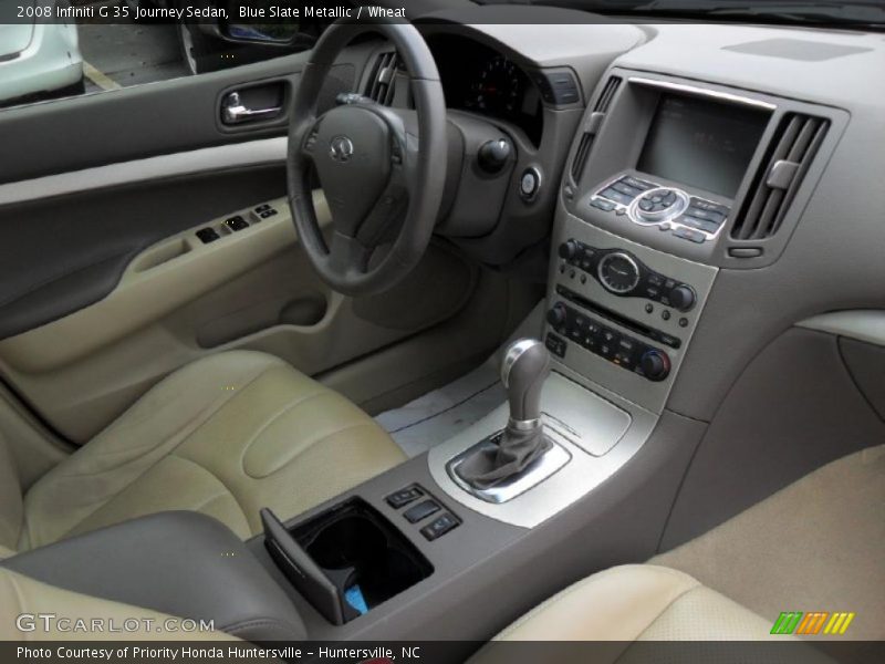 Blue Slate Metallic / Wheat 2008 Infiniti G 35 Journey Sedan