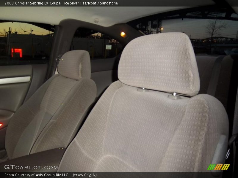 Ice Silver Pearlcoat / Sandstone 2003 Chrysler Sebring LX Coupe