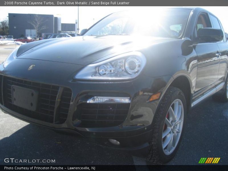 Dark Olive Metallic / Sand Beige Full Leather 2008 Porsche Cayenne Turbo