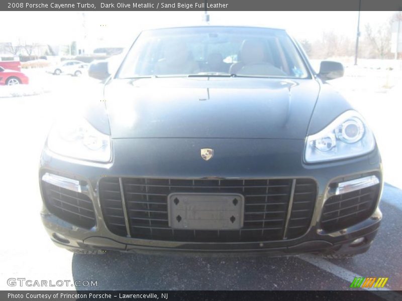 Dark Olive Metallic / Sand Beige Full Leather 2008 Porsche Cayenne Turbo