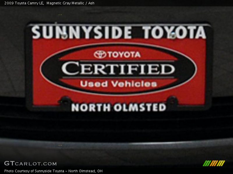 Magnetic Gray Metallic / Ash 2009 Toyota Camry LE