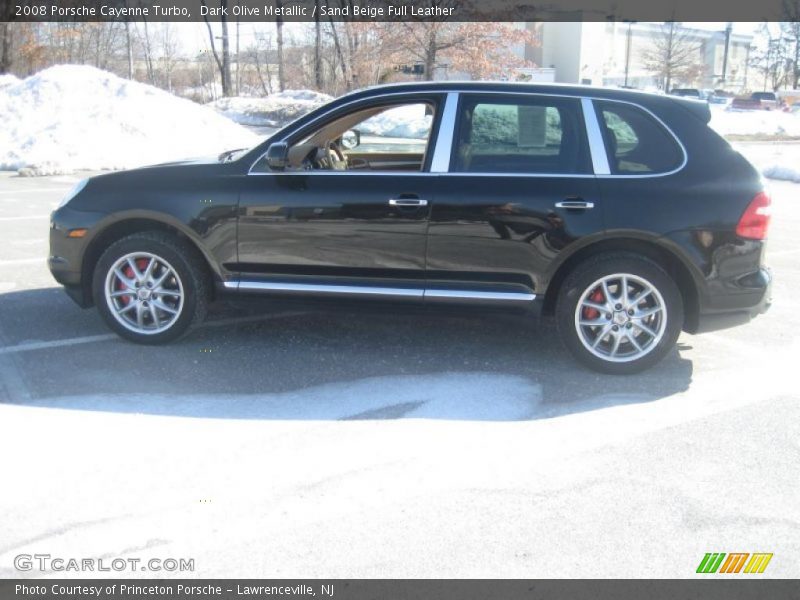 Dark Olive Metallic / Sand Beige Full Leather 2008 Porsche Cayenne Turbo