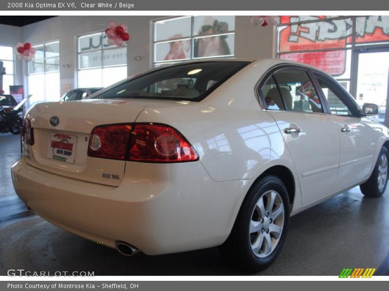 Clear White / Beige 2008 Kia Optima EX V6