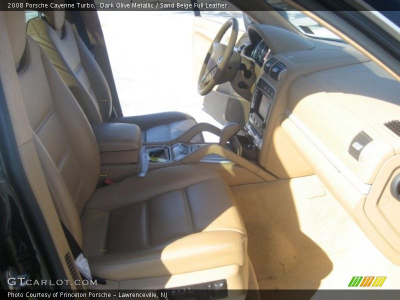 Dark Olive Metallic / Sand Beige Full Leather 2008 Porsche Cayenne Turbo