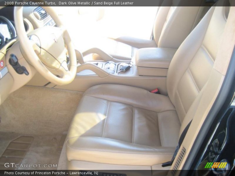 Dark Olive Metallic / Sand Beige Full Leather 2008 Porsche Cayenne Turbo