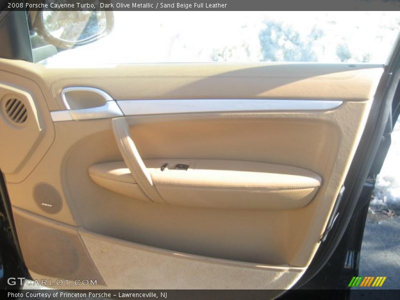 Dark Olive Metallic / Sand Beige Full Leather 2008 Porsche Cayenne Turbo