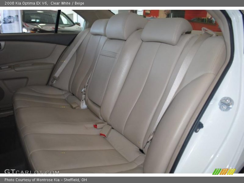Clear White / Beige 2008 Kia Optima EX V6