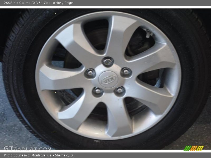 Clear White / Beige 2008 Kia Optima EX V6