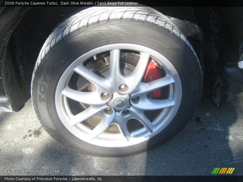 Dark Olive Metallic / Sand Beige Full Leather 2008 Porsche Cayenne Turbo