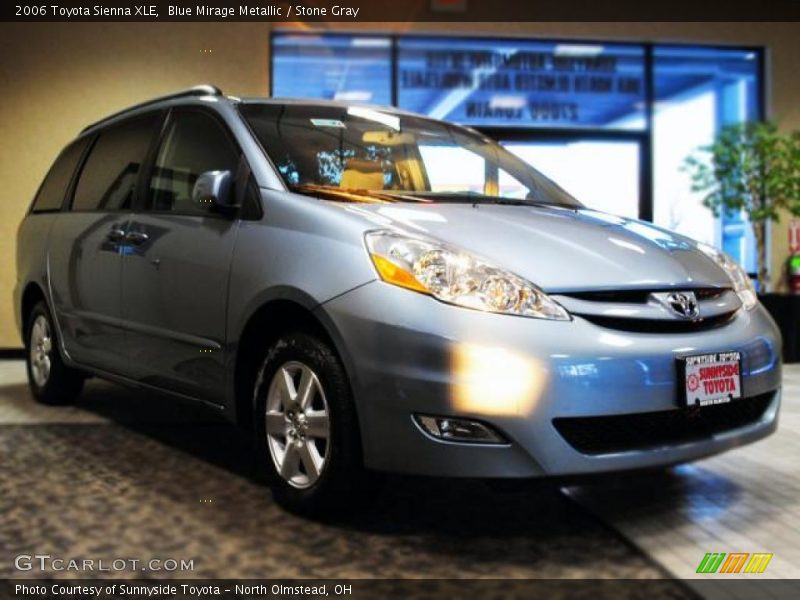Blue Mirage Metallic / Stone Gray 2006 Toyota Sienna XLE