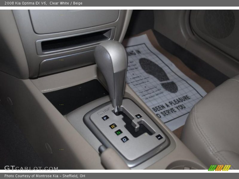 Clear White / Beige 2008 Kia Optima EX V6