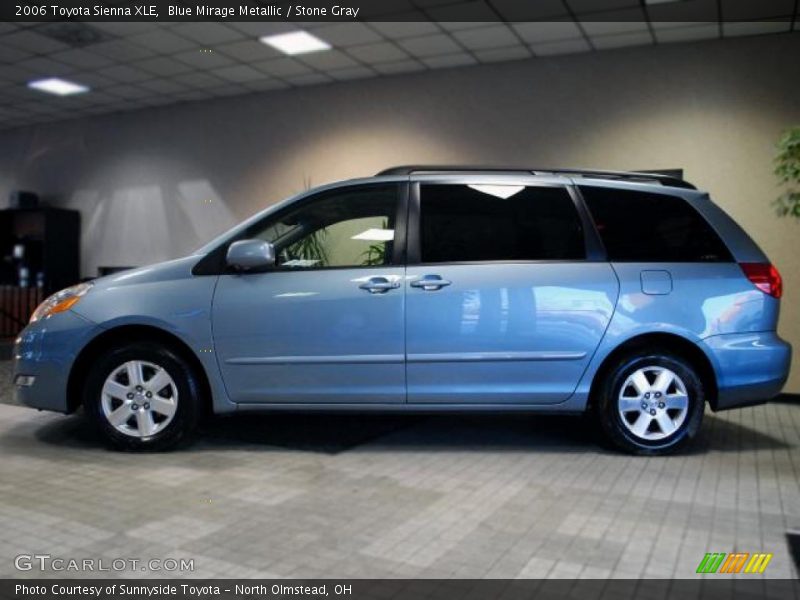 Blue Mirage Metallic / Stone Gray 2006 Toyota Sienna XLE