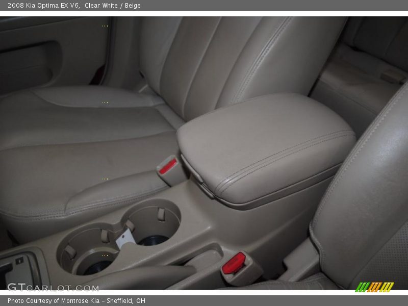 Clear White / Beige 2008 Kia Optima EX V6