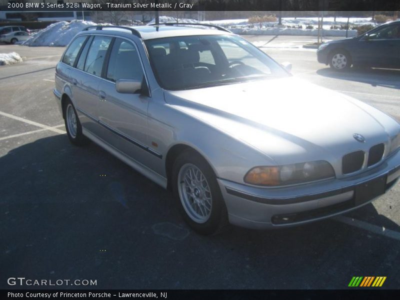 Titanium Silver Metallic / Gray 2000 BMW 5 Series 528i Wagon