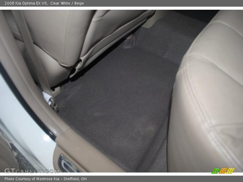 Clear White / Beige 2008 Kia Optima EX V6