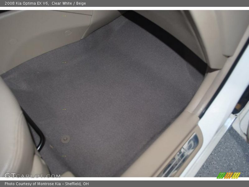 Clear White / Beige 2008 Kia Optima EX V6