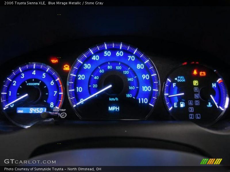 Blue Mirage Metallic / Stone Gray 2006 Toyota Sienna XLE