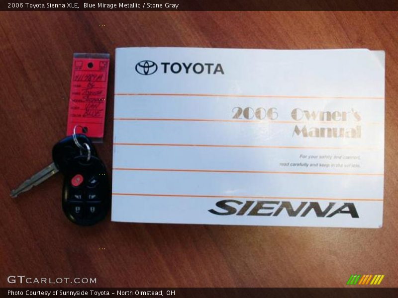 Blue Mirage Metallic / Stone Gray 2006 Toyota Sienna XLE