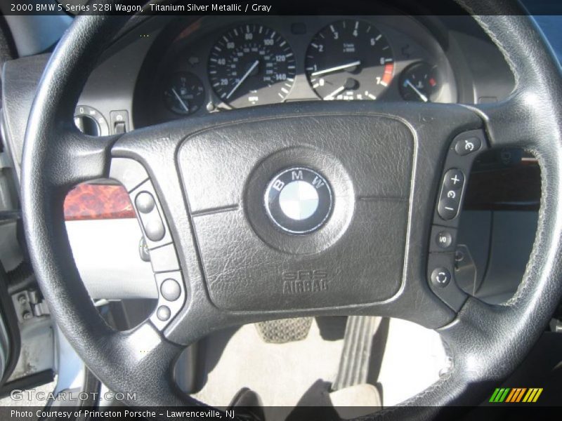 Titanium Silver Metallic / Gray 2000 BMW 5 Series 528i Wagon