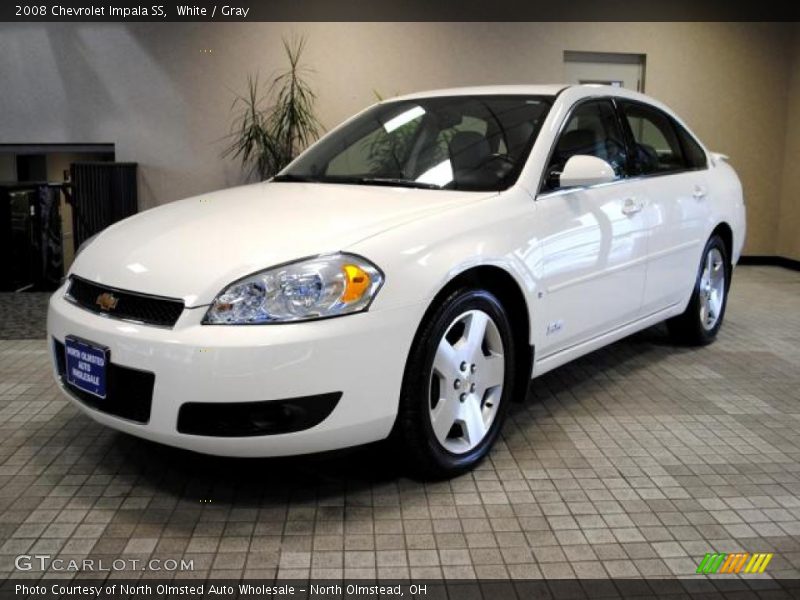 White / Gray 2008 Chevrolet Impala SS