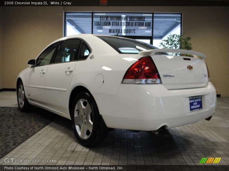 White / Gray 2008 Chevrolet Impala SS