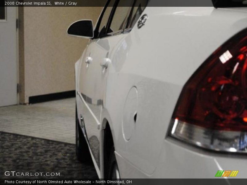 White / Gray 2008 Chevrolet Impala SS