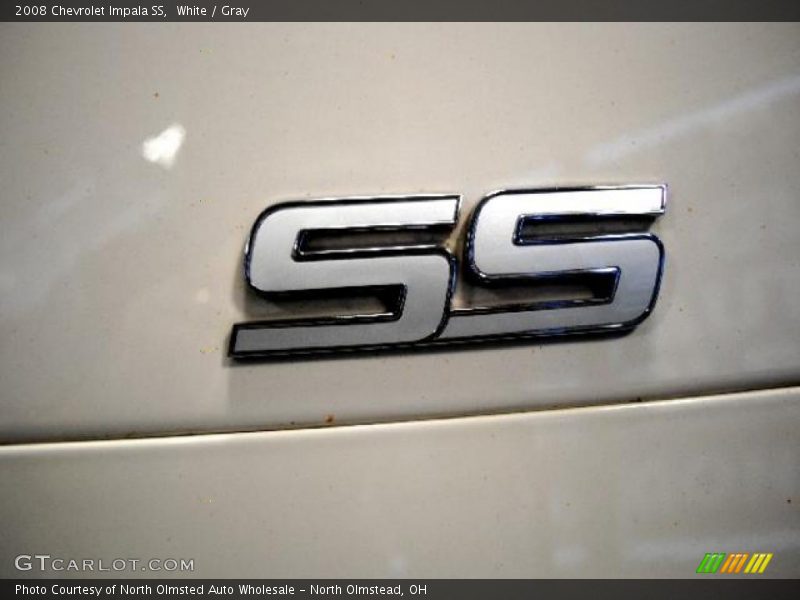 White / Gray 2008 Chevrolet Impala SS