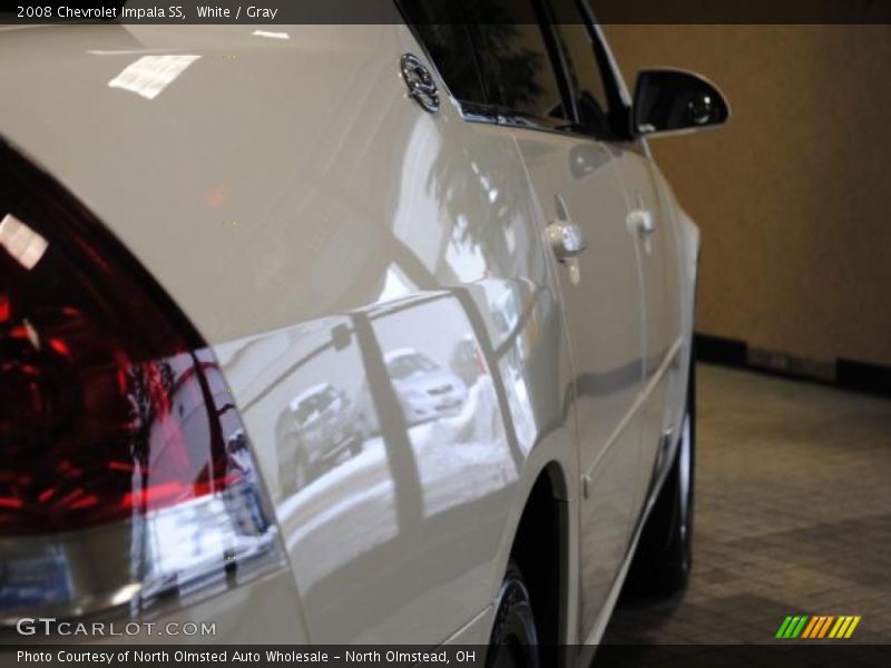 White / Gray 2008 Chevrolet Impala SS