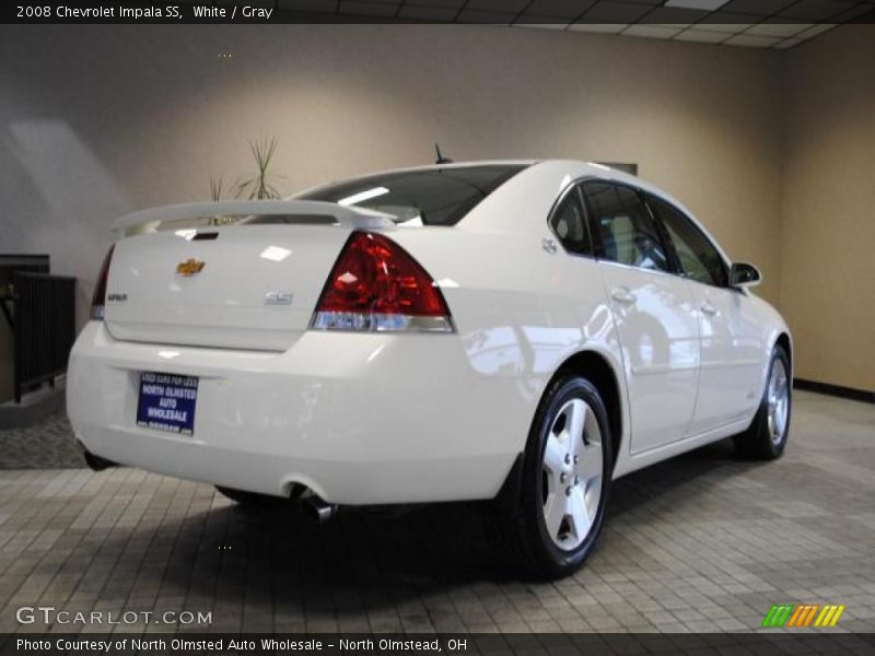 White / Gray 2008 Chevrolet Impala SS